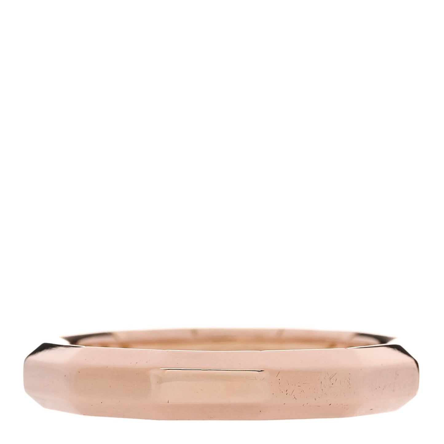18K Rose Gold 4mm Delaunay Faceted Band Ring 60 9