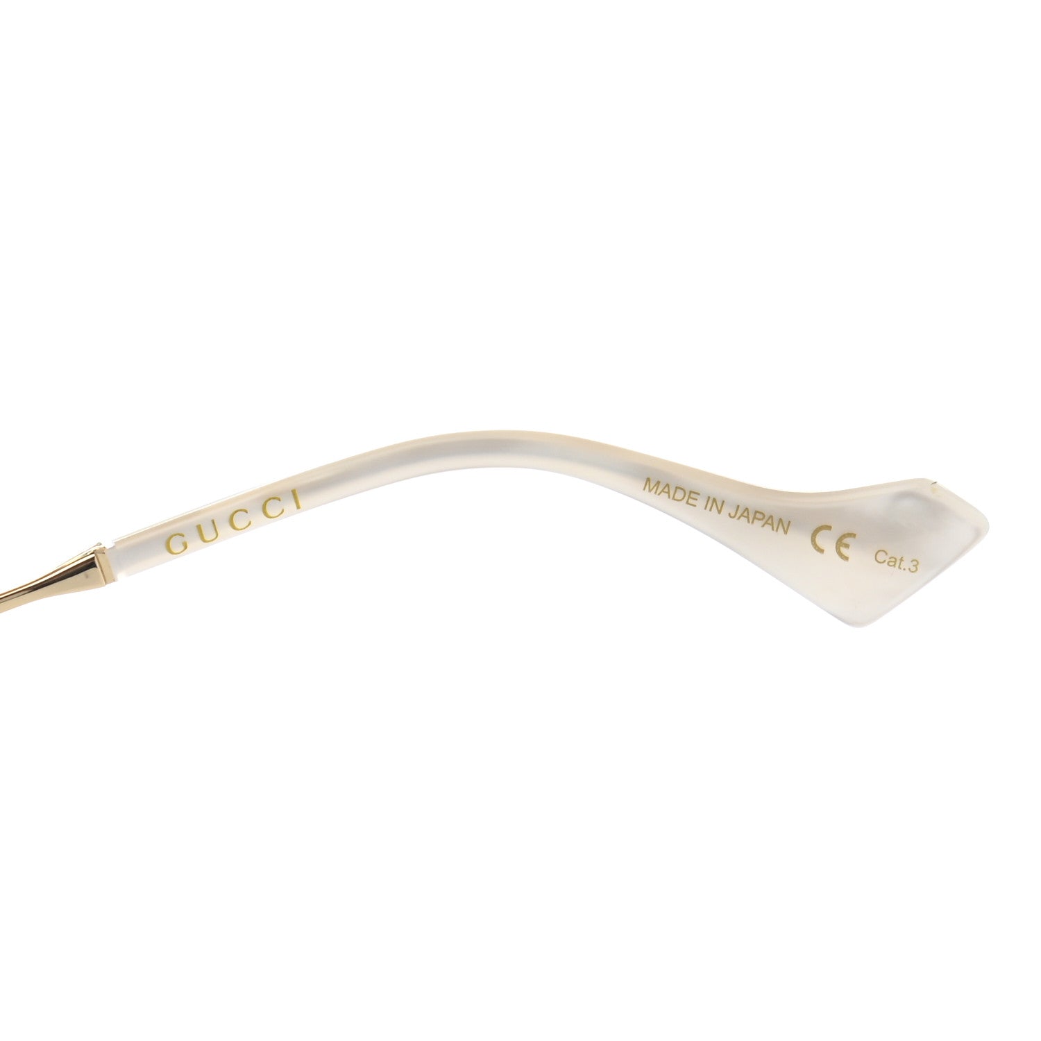Gucci Metal Logo Sunglasses GG0627S Gold 6 of 9