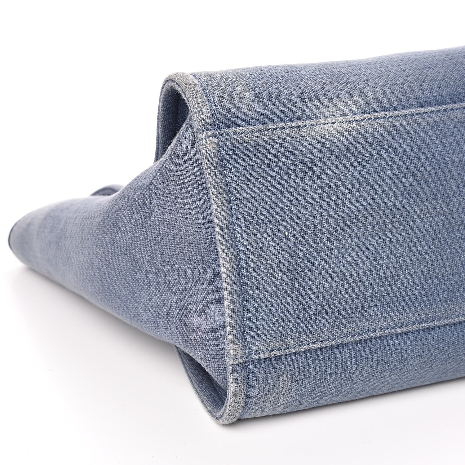 Chanel Canvas Deauville Large Tote Denim Blue 8 of 10