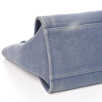 Chanel Canvas Deauville Large Tote Denim Blue 8 of 10