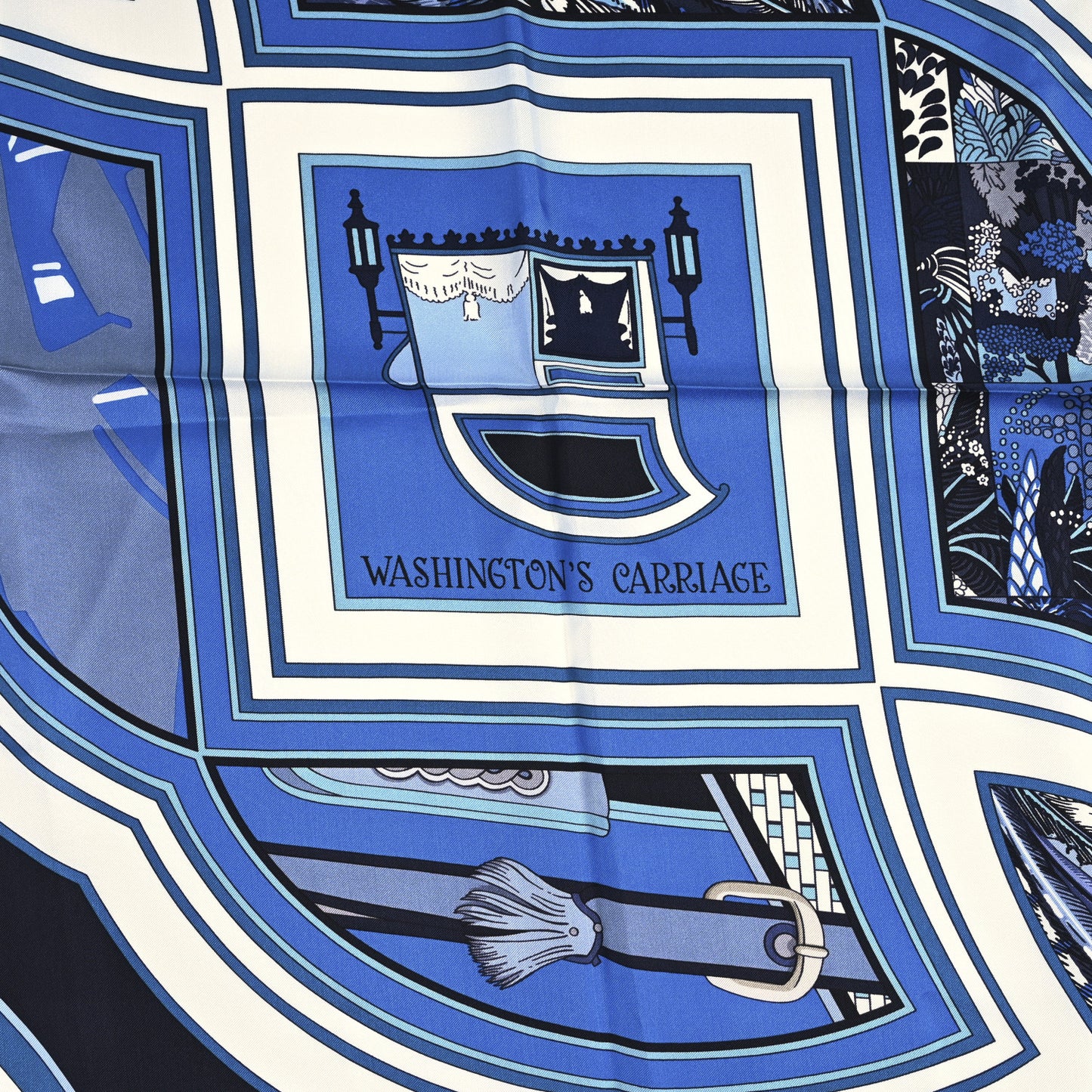 Silk Washington's Carriage Scarf 140