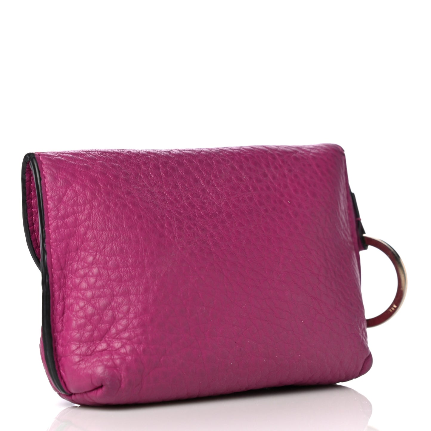 Grained Calfskin Darley Key Pouch Violet