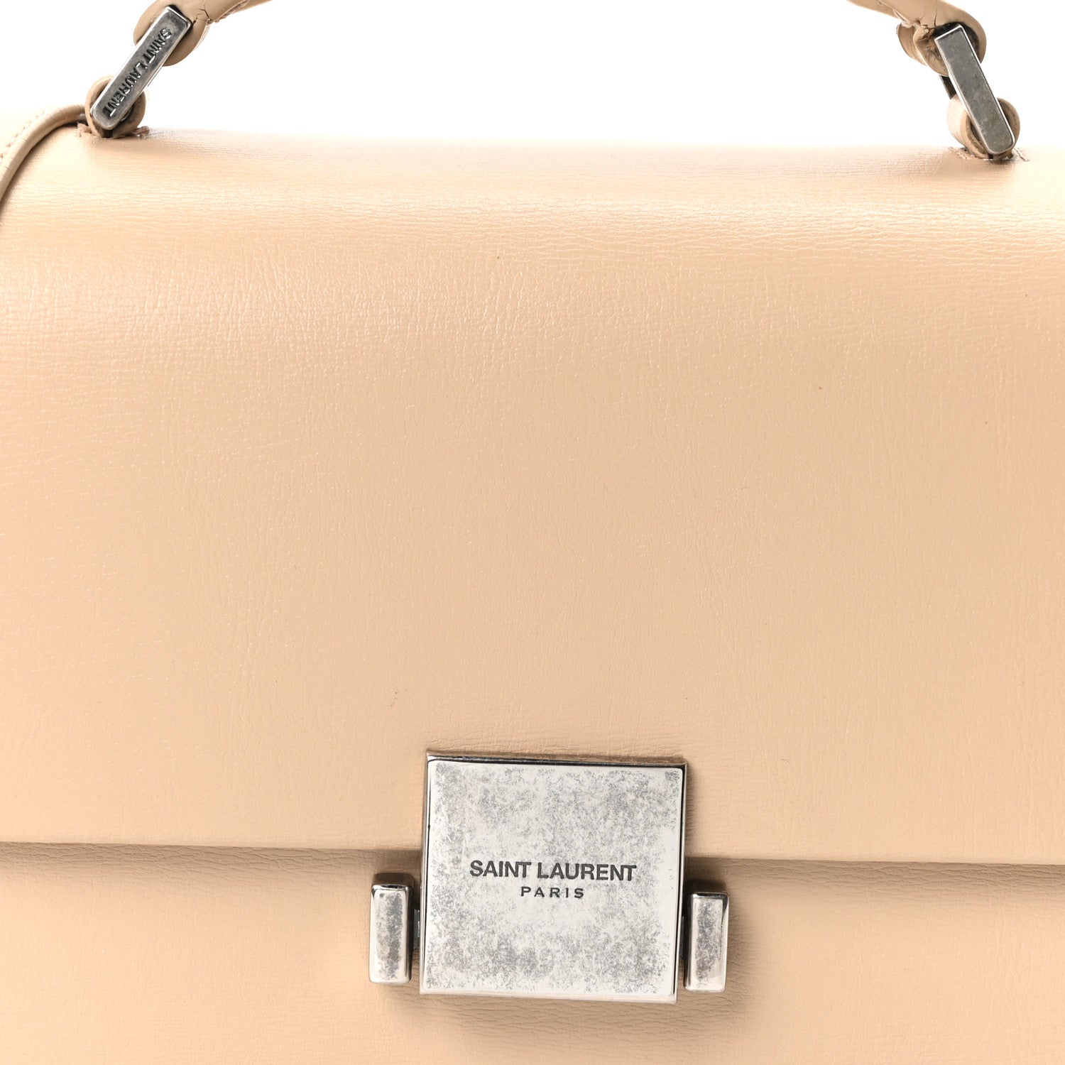 Saint Laurent Calfskin Medium Bellechasse Satchel Beige 7 of 9