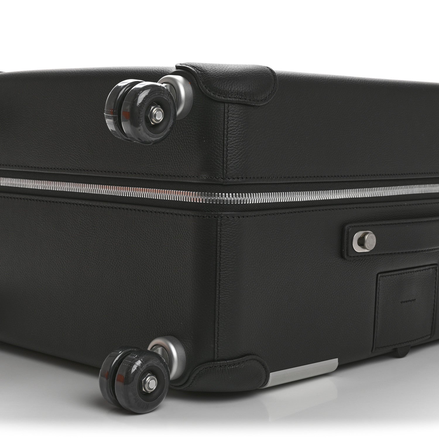 Hermes H Plume Canvas Taurillon Regate La Danse Des Chevaux R.M.S. Trolley Case Luggage Gris Fonce Ecru Black 8 of 8