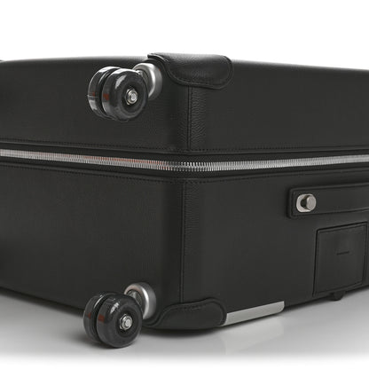 Hermes H Plume Canvas Taurillon Regate La Danse Des Chevaux R.M.S. Trolley Case Luggage Gris Fonce Ecru Black 8 of 8
