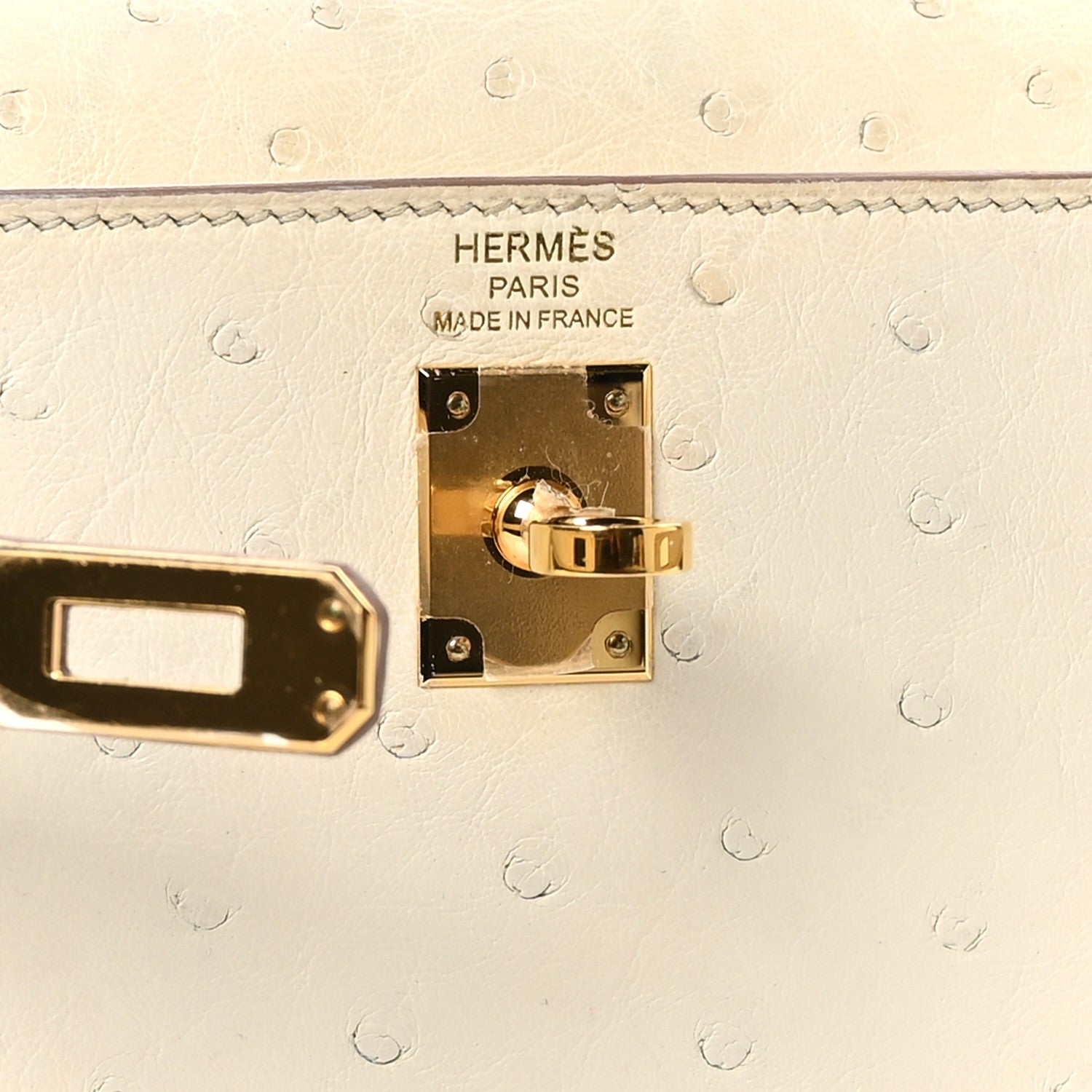 Hermes Ostrich Kelly Sellier 25 Beton 7 of 11