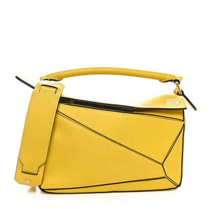 Loewe Calfskin Small Puzzle Bag Yellow 1 of 9