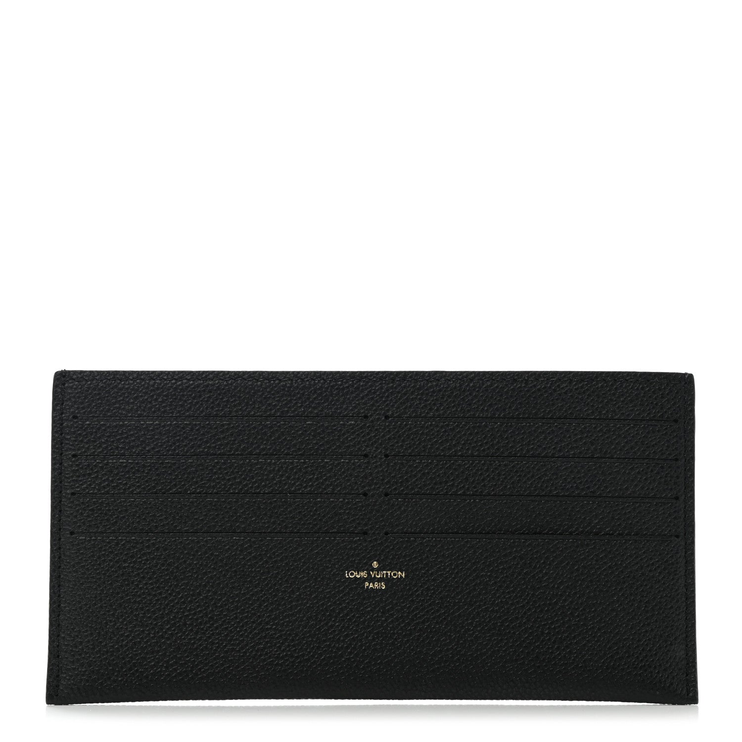 Louis Vuitton Calfskin Felicie Chain Wallet Card Holder Insert Black 1 of 6