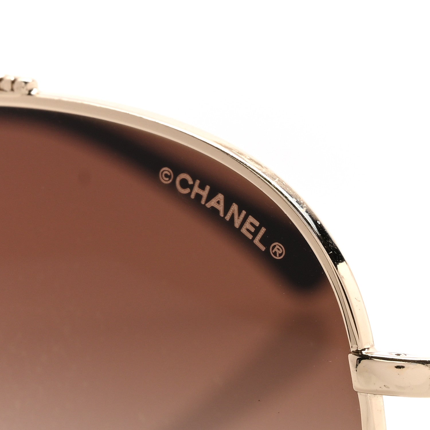 Chanel Aviator Metallic Pilot Sunglasses 4231 Gold 1818739