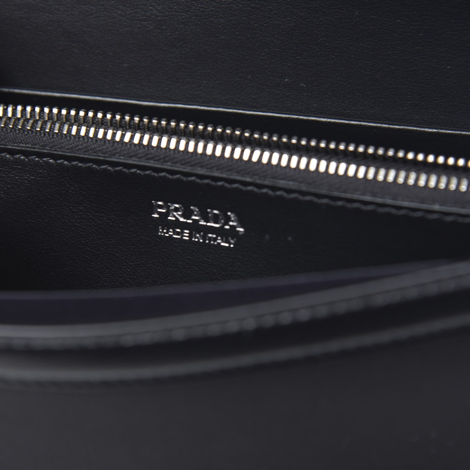 Prada Tessuto Nylon Vitello Wallet on Strap Black 6 of 10