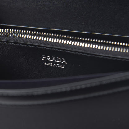 Prada Tessuto Nylon Vitello Wallet on Strap Black 6 of 10