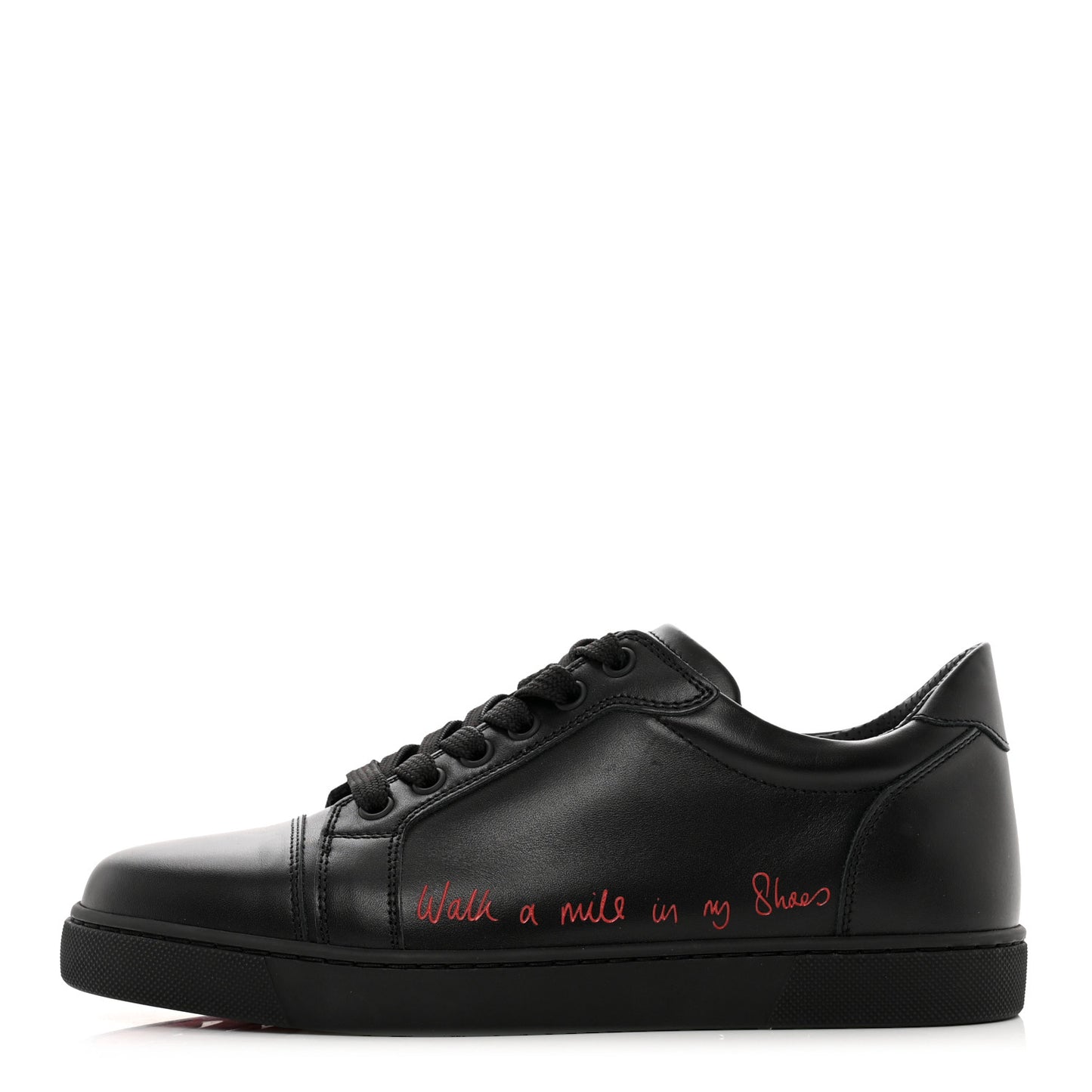 Calfskin Vieira Walk Flat Sneakers 38 Black