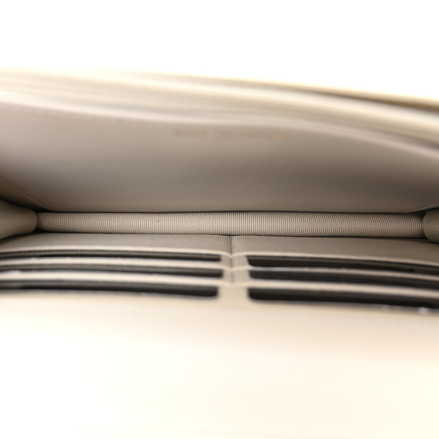 Chanel Caviar Quilted Wallet On Chain WOC Light Gray 5 of 12