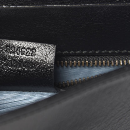 Gucci Calfskin Diagonal GG Medium Thiara Double Envelope Shoulder Bag Emerald Green Black 8 of 14