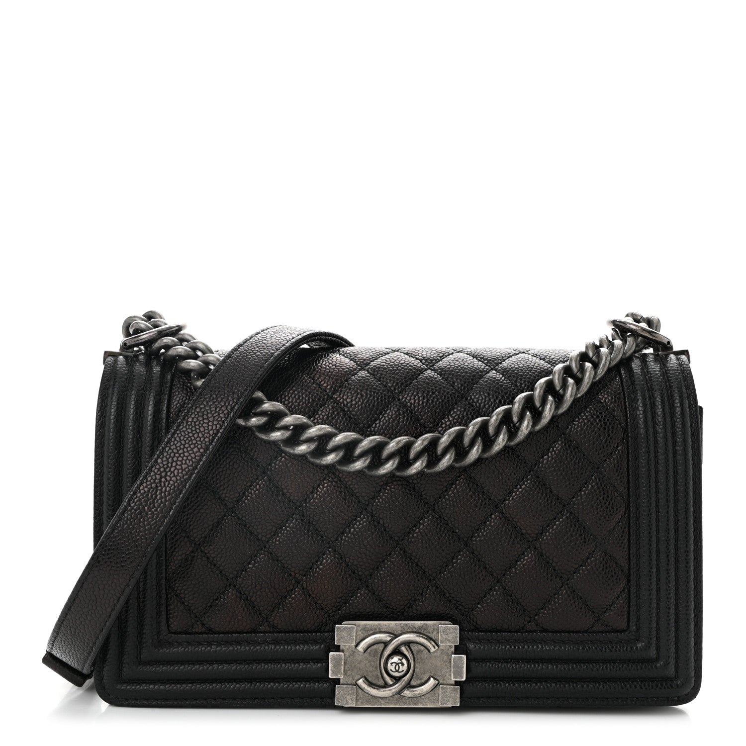Chanel Caviar Quilted Medium Boy Flap Black 1 of 11
