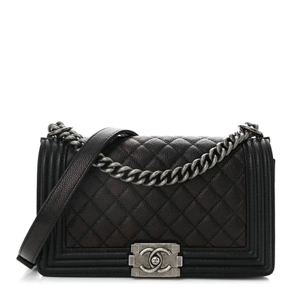 Chanel Caviar Quilted Medium Boy Flap Black 1 of 11