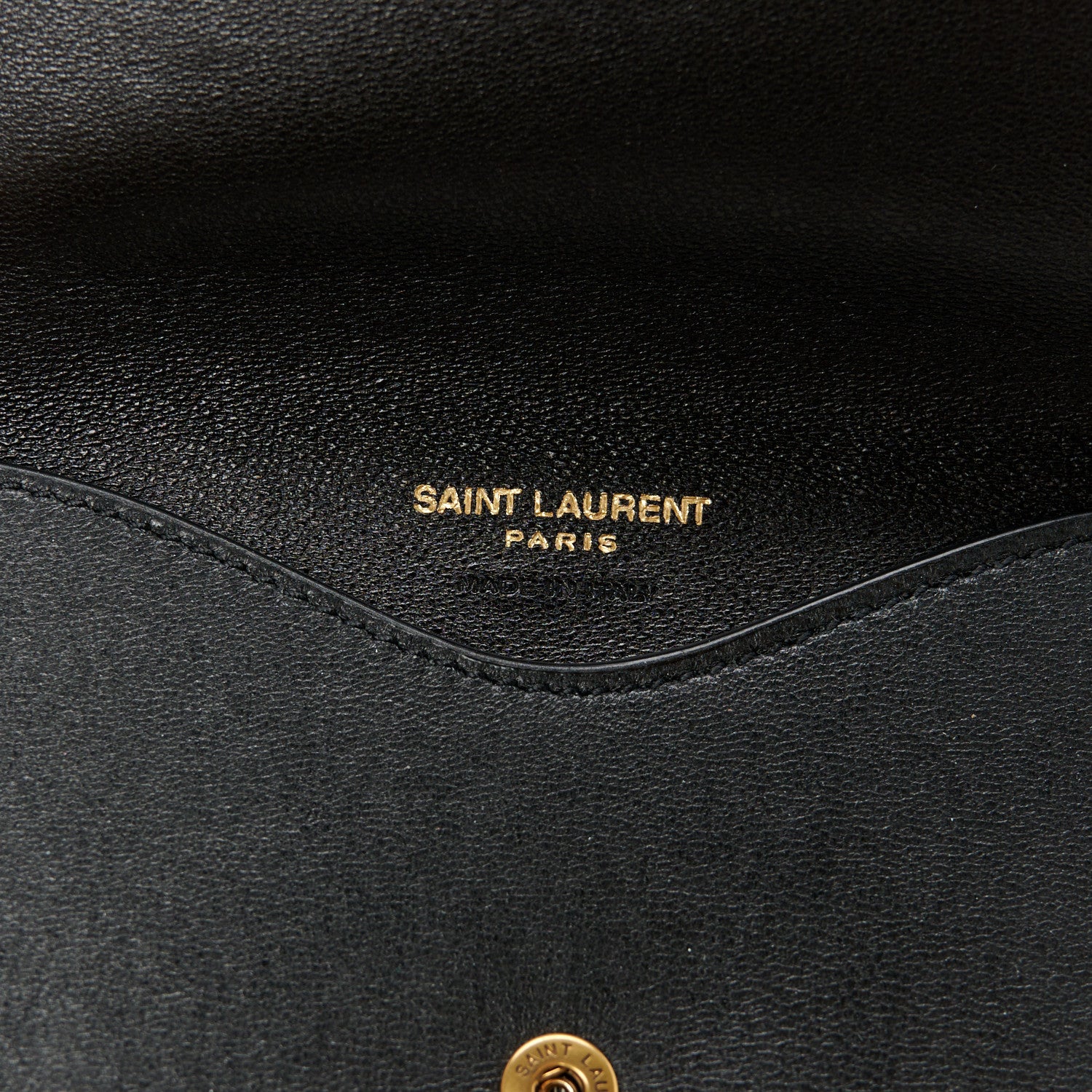 Saint Laurent Lambskin Chevron Quilted Medium Loulou Black 9 of 13