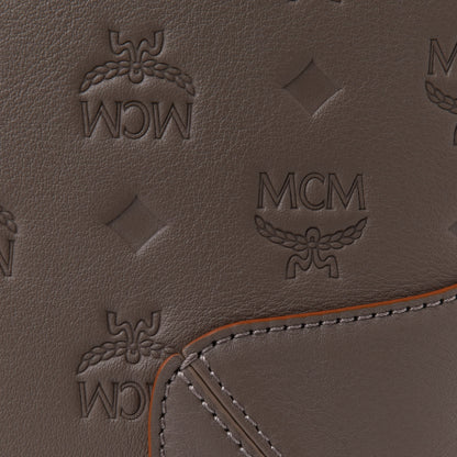 MCM Calfskin Ottomar Monogram Medium Klara Hobo Urban Taupe 6 of 9