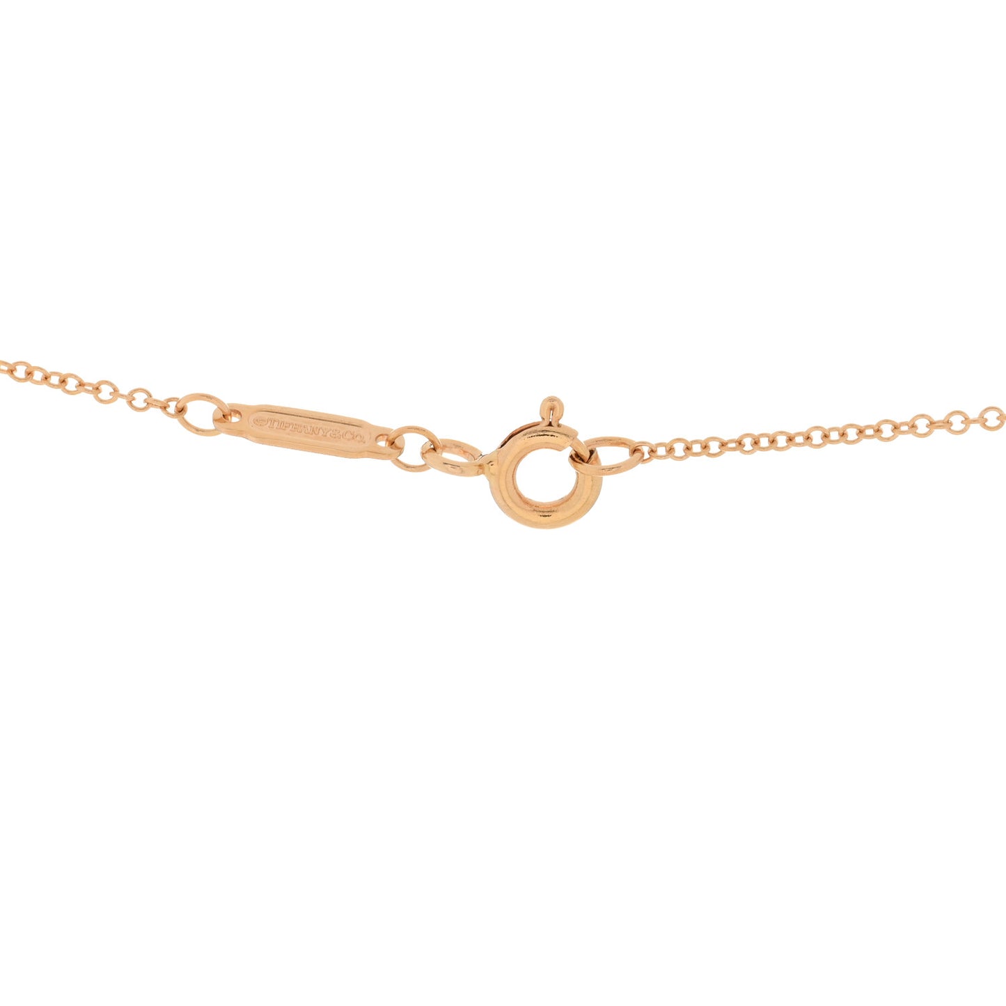 18K Rose Gold Diamond Atlas Pierced Bar Pendant Necklace