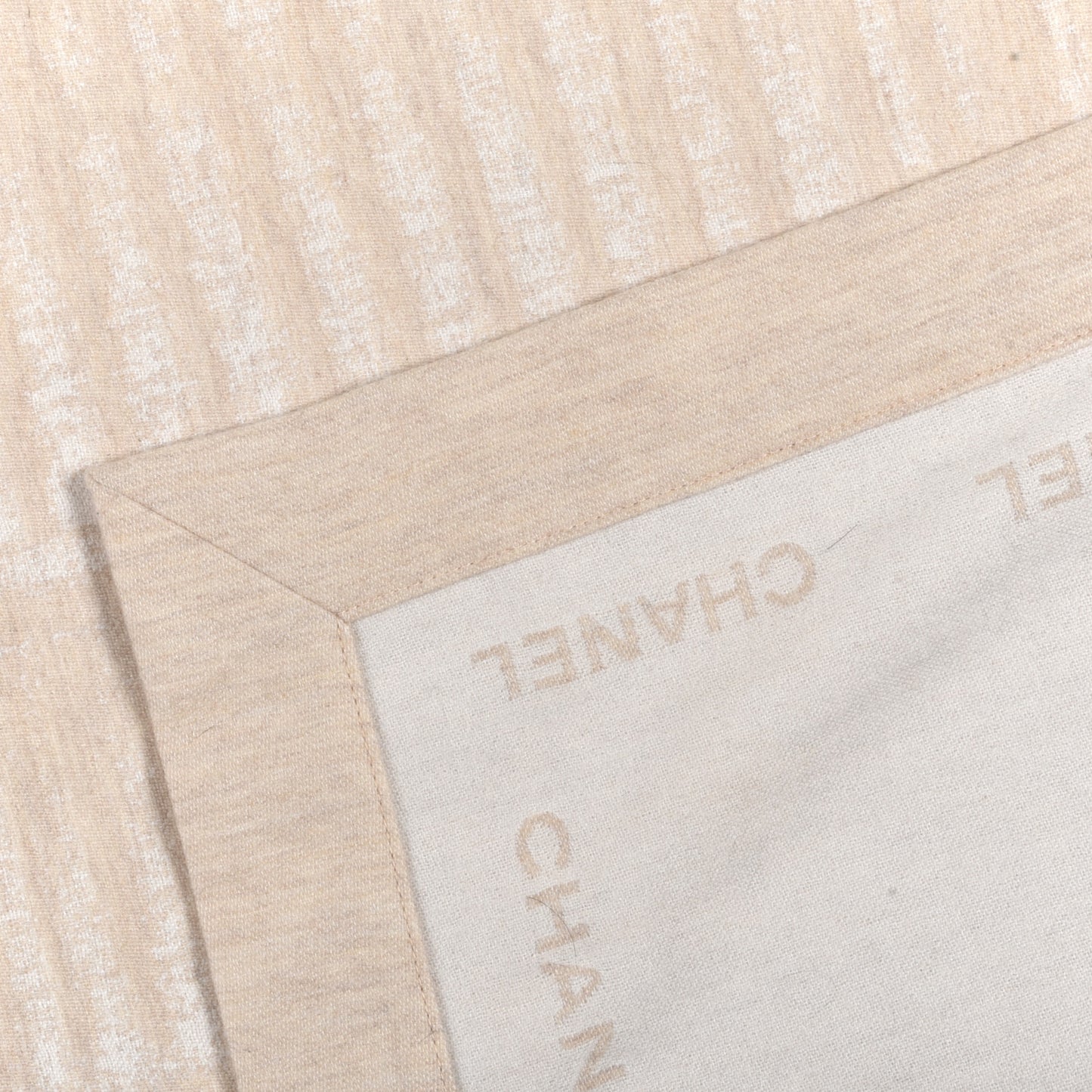 Wool Silk Lightweight Throw Blanket Beige