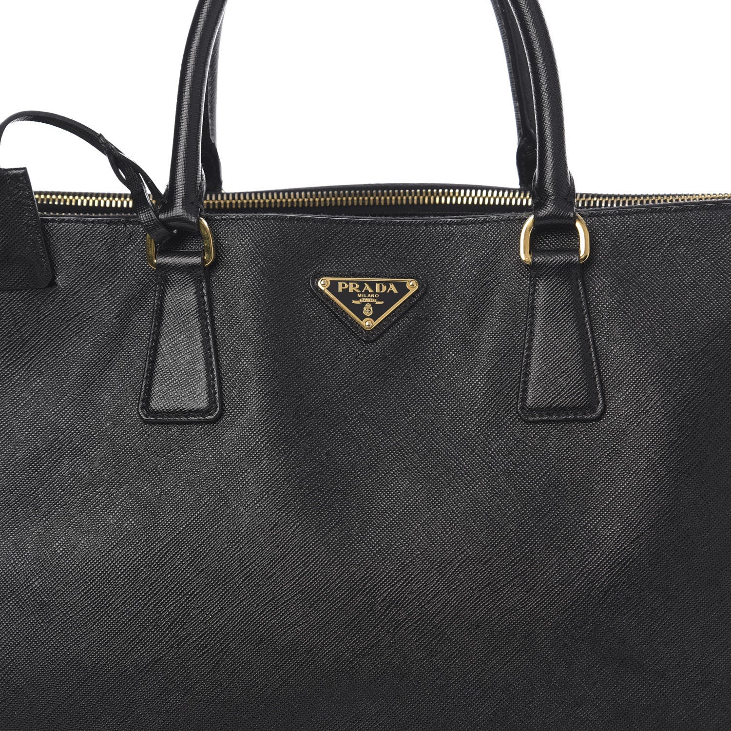 Prada Saffiano Lux Extra Large Galleria Double Zip Tote Black 10 of 10