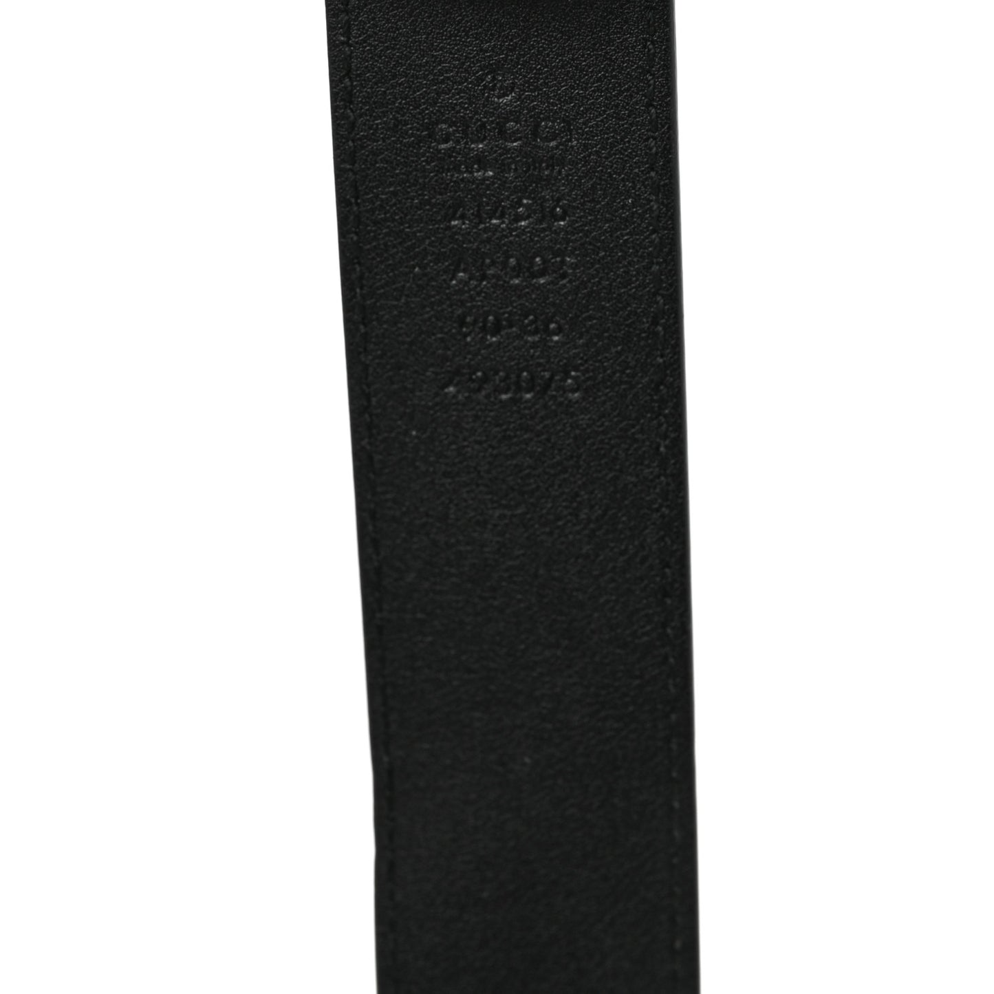Moon Calfskin Double G 30mm Belt 90 36 Black