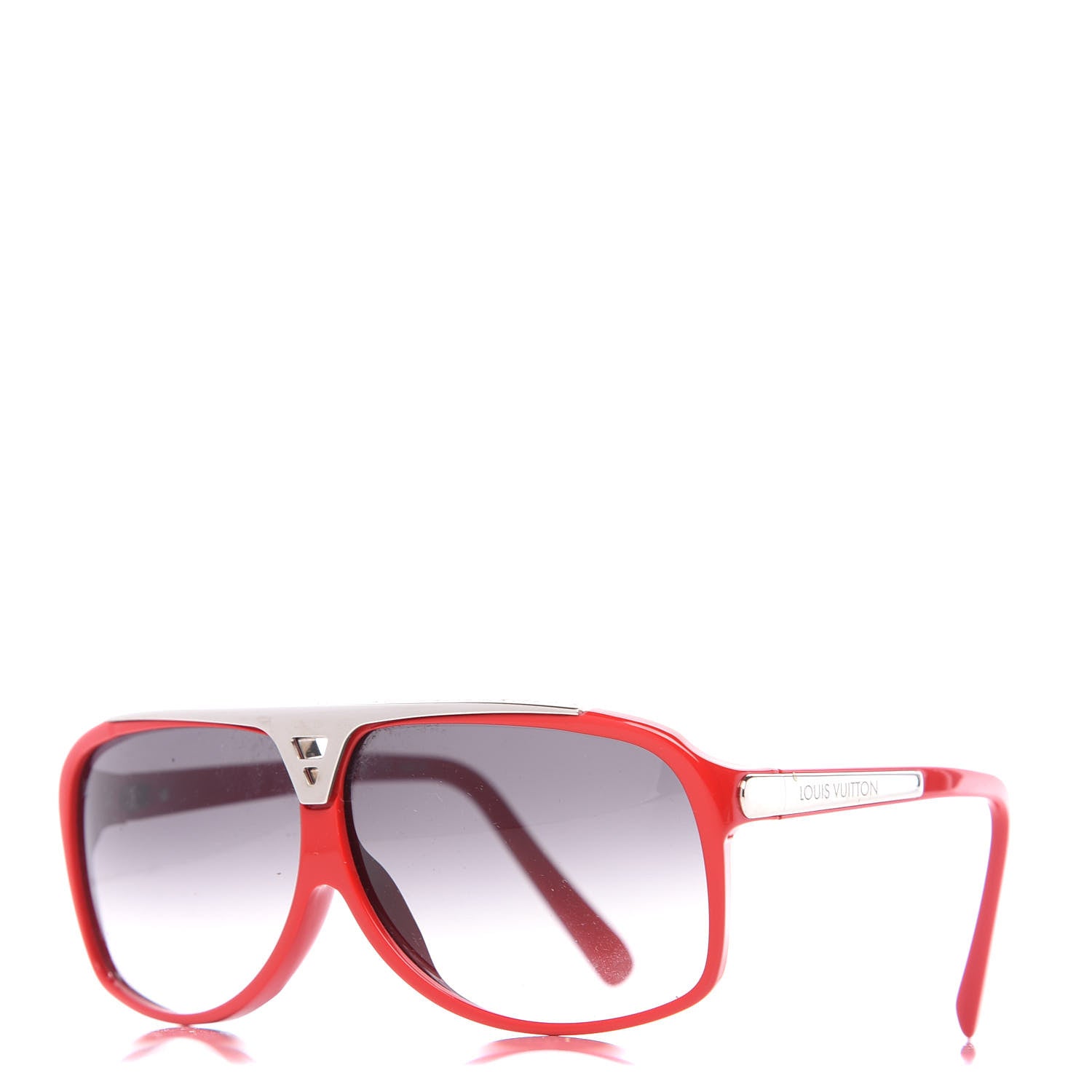 Louis Vuitton Acetate Evidence Sunglasses Z0286E Red 1 of 8