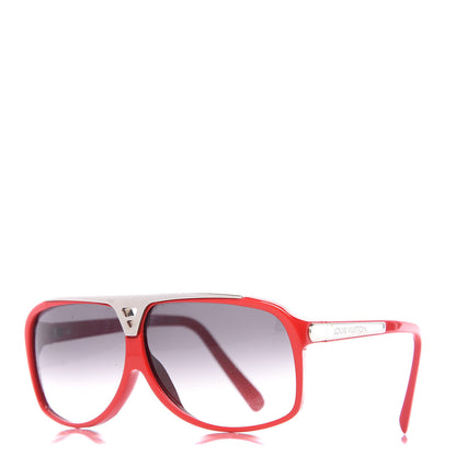 Louis Vuitton Acetate Evidence Sunglasses Z0286E Red 1 of 8
