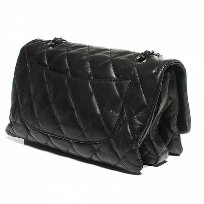 Chanel Lambskin Quilted 3 Large Flap Black 8 of 10