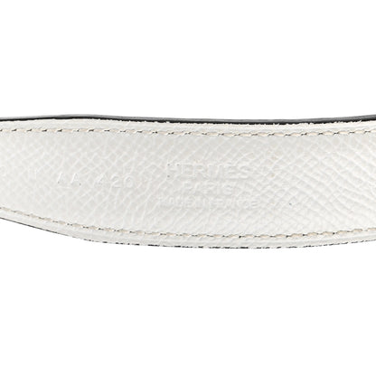 Hermes Swift Epsom 24mm Gamma Belt 90 36 White Etoupe 3 of 9