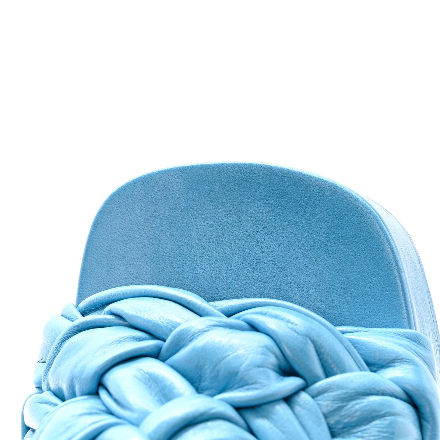 Nappa Intreccio The Board Platform Mule Sandals 36.5 Sky Blue