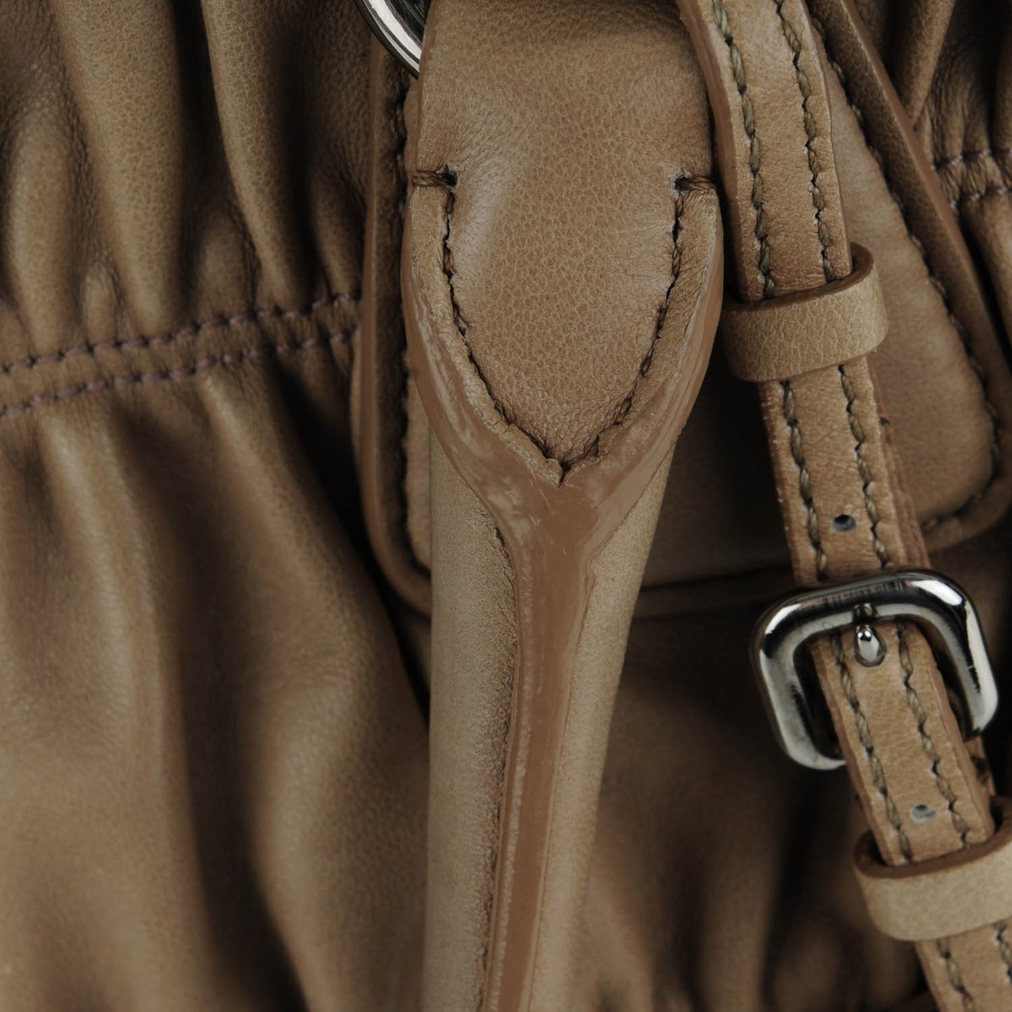 Nappa Gaufre Double Zip Tote Argilla