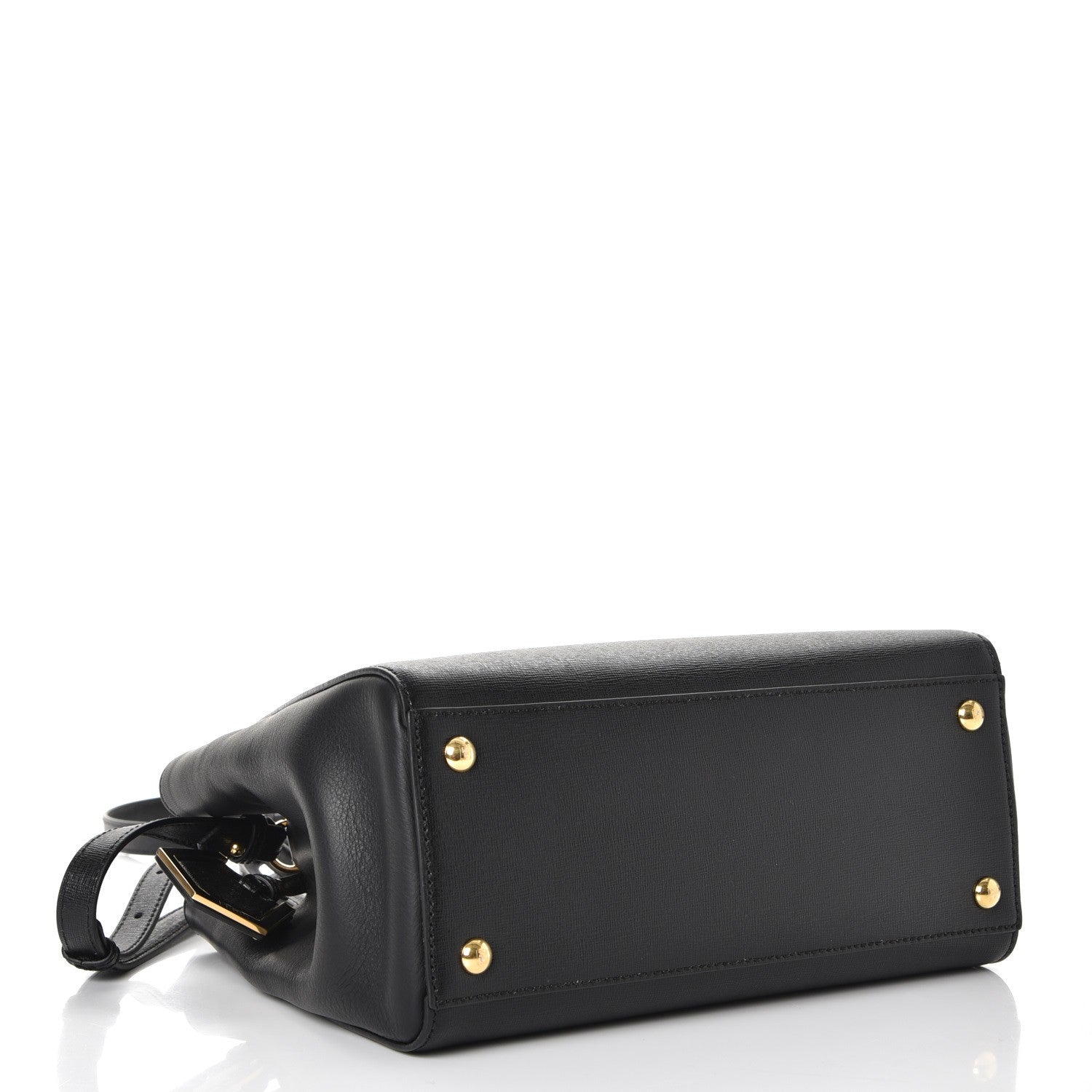 Fendi Vitello Elite Petite 2Jours Tote Black 5 of 9