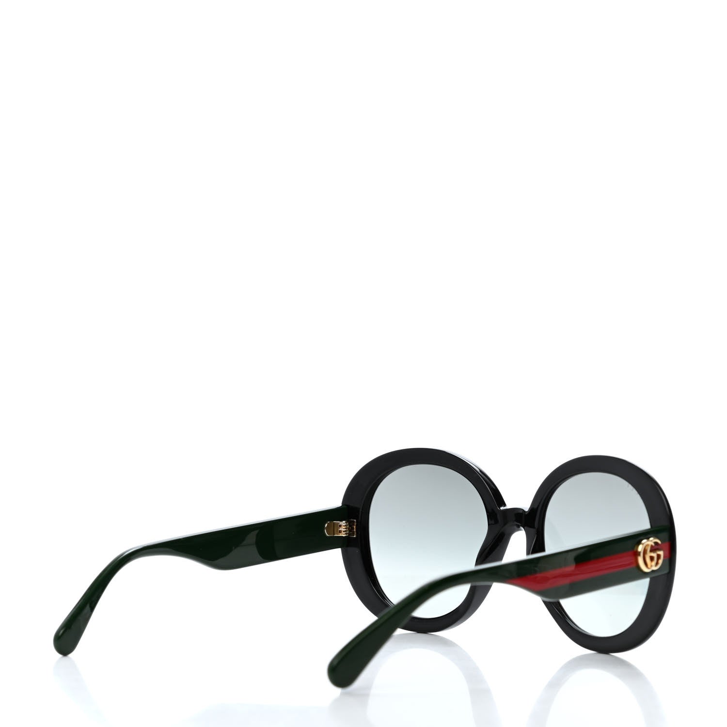 Gucci Round Eye GG Web Sunglasses GG0712S Black 4 of 4