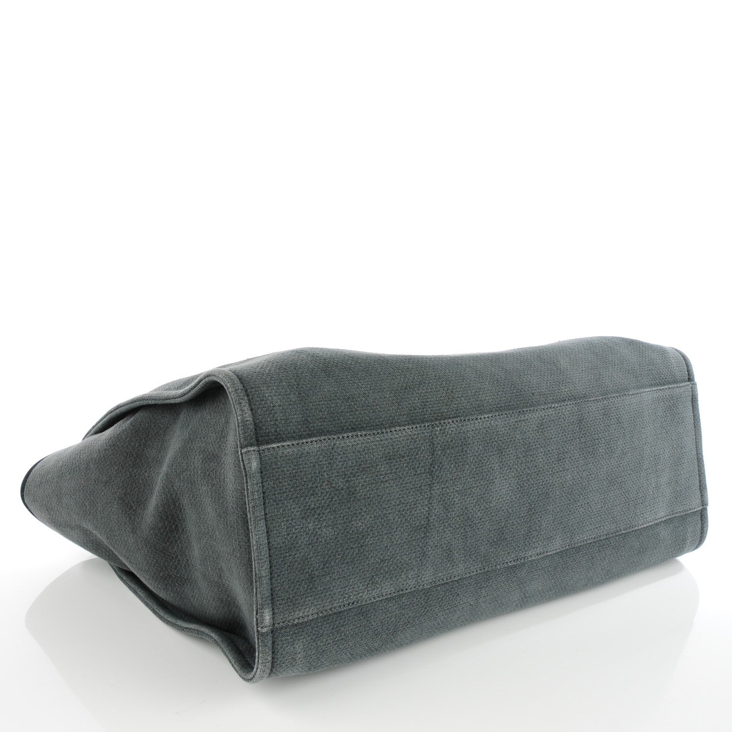 Chanel Canvas Extra Large Deauville Tote Dark Grey 4 of 7