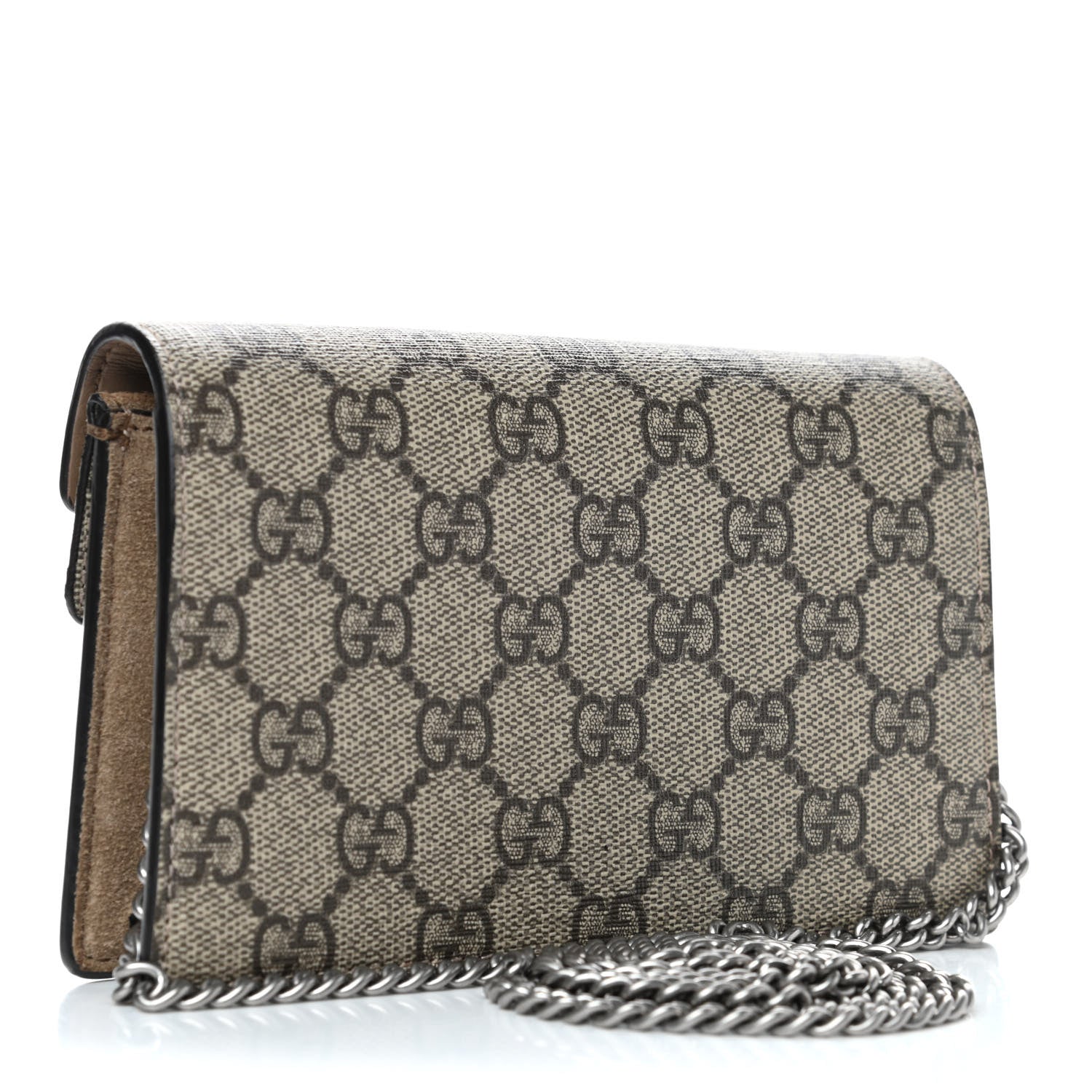 Gucci GG Supreme Monogram Super Mini Dionysus Shoulder Bag Taupe 2 of 6
