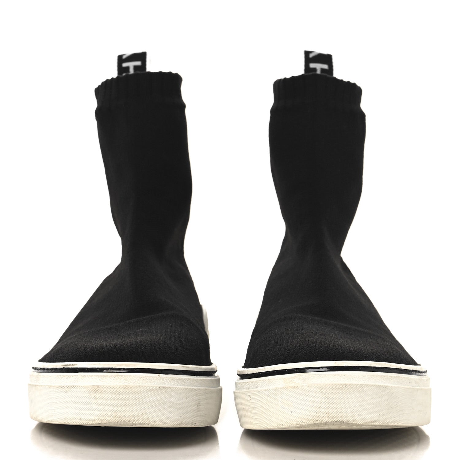 Givenchy Technical Canvas Knit Mens George V Sock Sneakers 40 Black 3 of 7