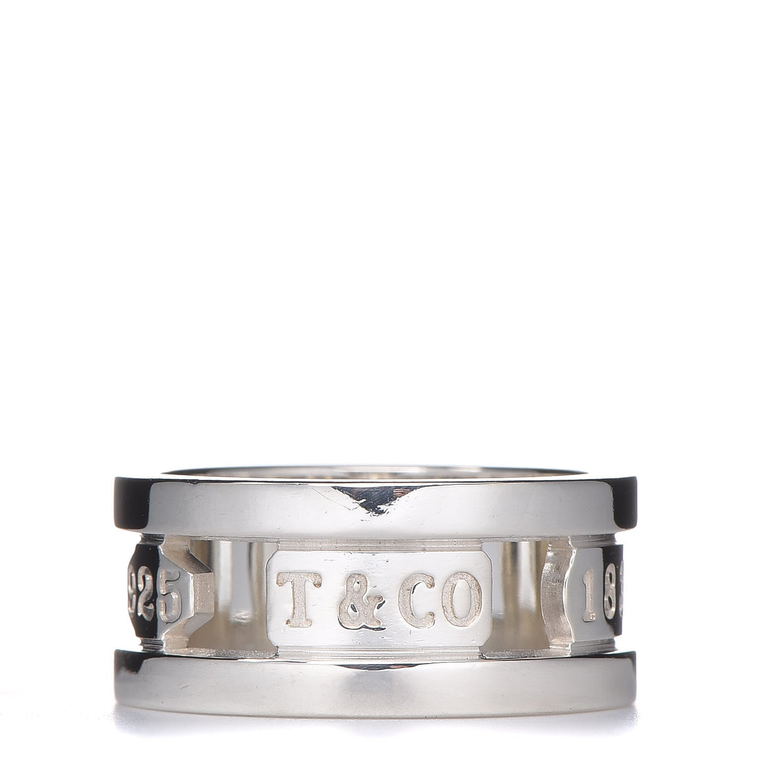 Tiffany Sterling Silver 1837 Elements Ring 54 7 1 of 6