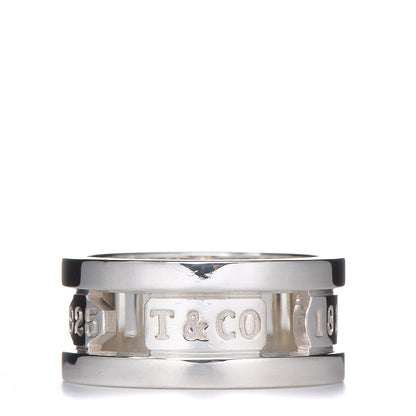 Tiffany Sterling Silver 1837 Elements Ring 54 7 1 of 6