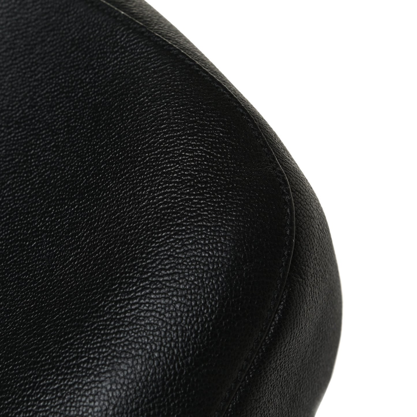 Grainy Calfskin Small Elmstone Hobo Black