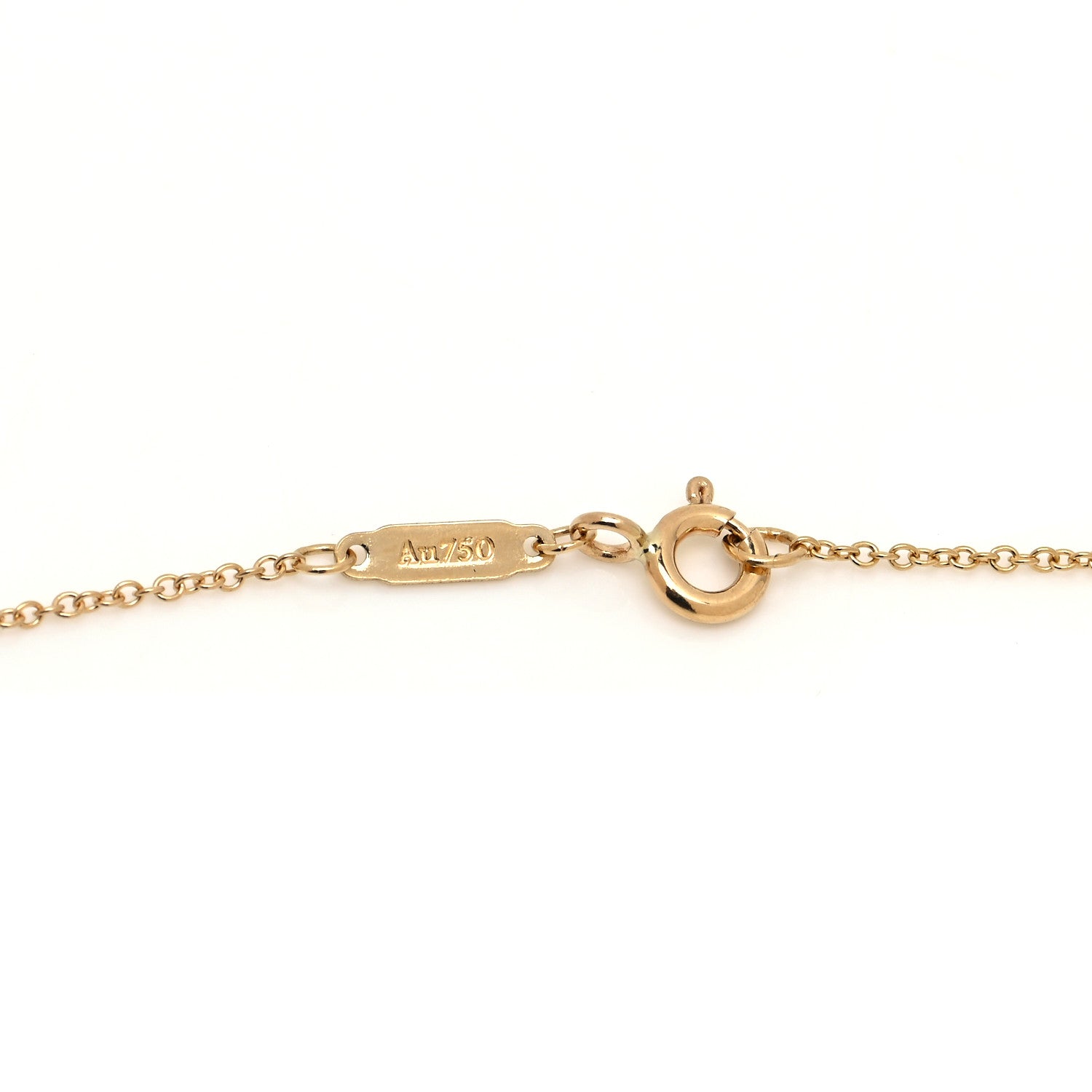 Tiffany 18K Yellow Gold Lock and Key Pendant Necklace 5 of 7