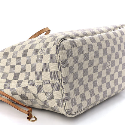 Louis Vuitton Damier Azur Neo Neverfull MM Rose Ballerine 10 of 11