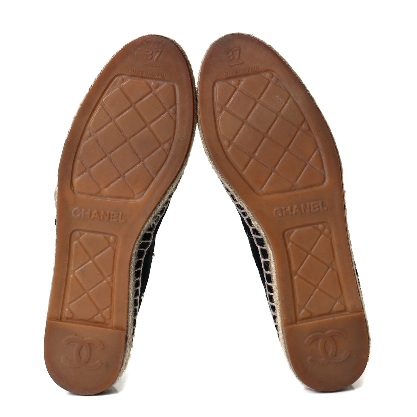 Suede Pearl CC Espadrilles 37 Black