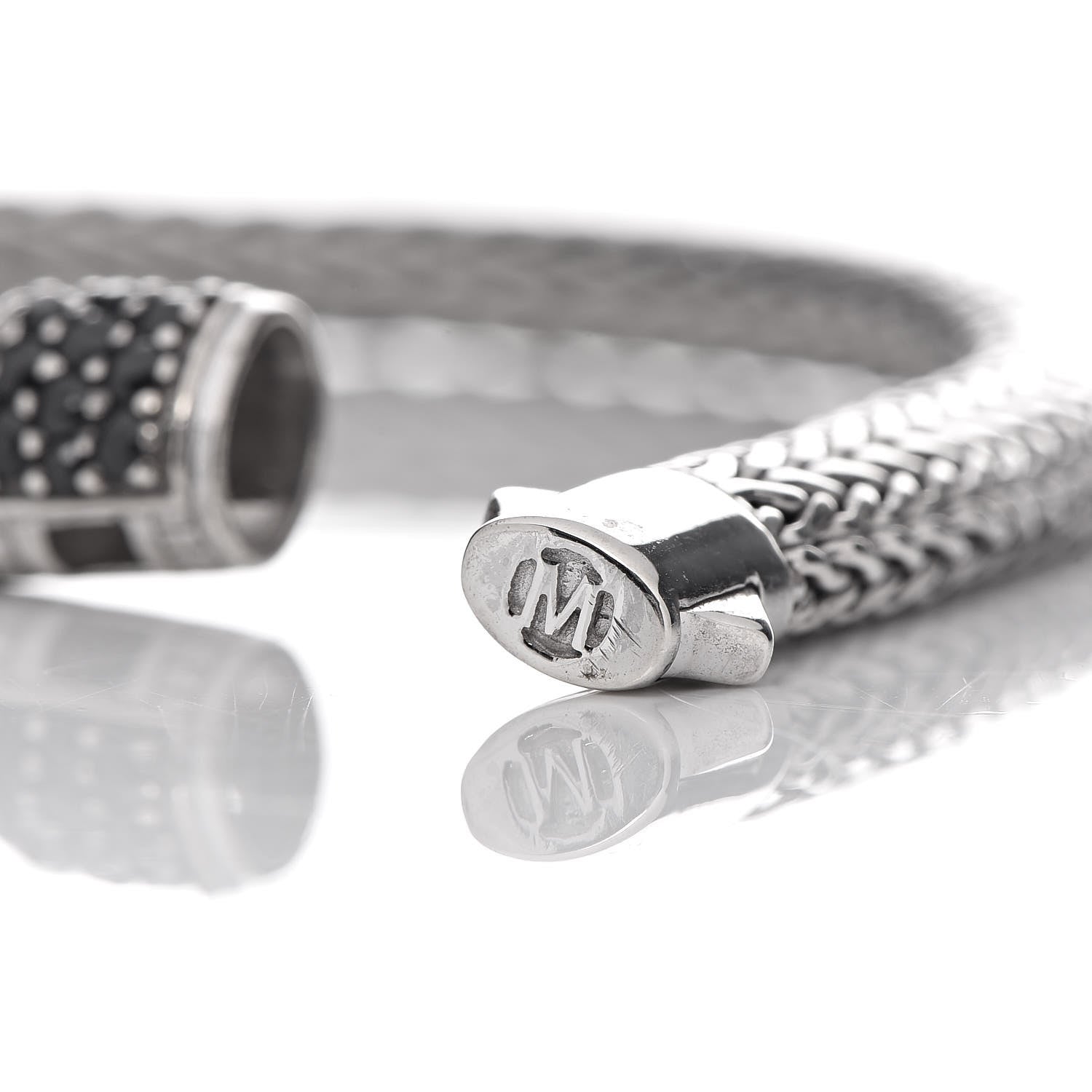 John Hardy Sterling Silver Black Sapphire 6.5mm Classic Chain Bracelet 5 of 5