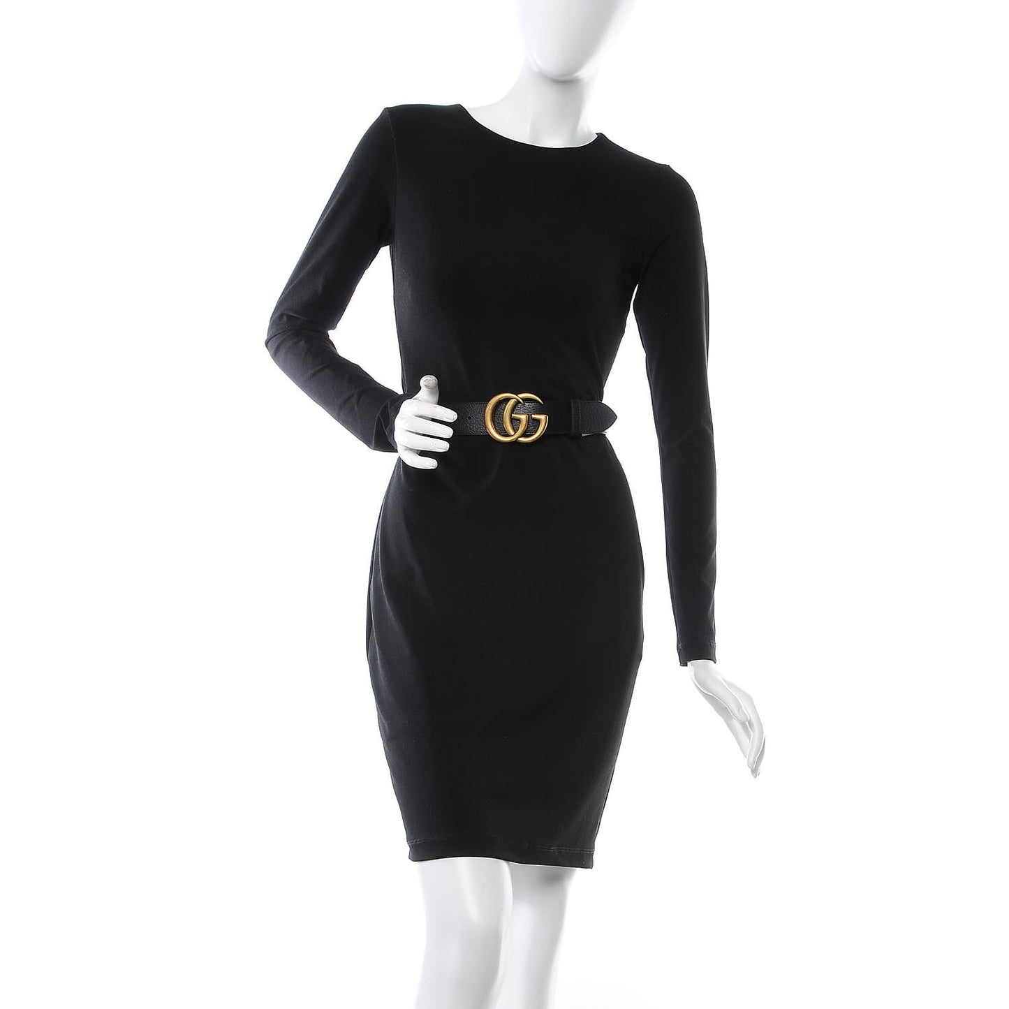Textured Calfskin Double G 40mm Belt 110 44 Black