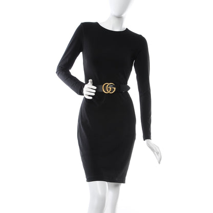 Gucci Textured Calfskin Double G 40mm Belt 110 44 Black 2 of 7