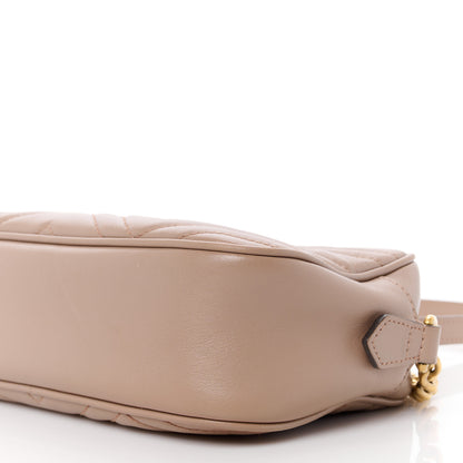 Gucci Calfskin Matelasse Small GG Marmont Chain Shoulder Bag Porcelain Rose 11 of 11