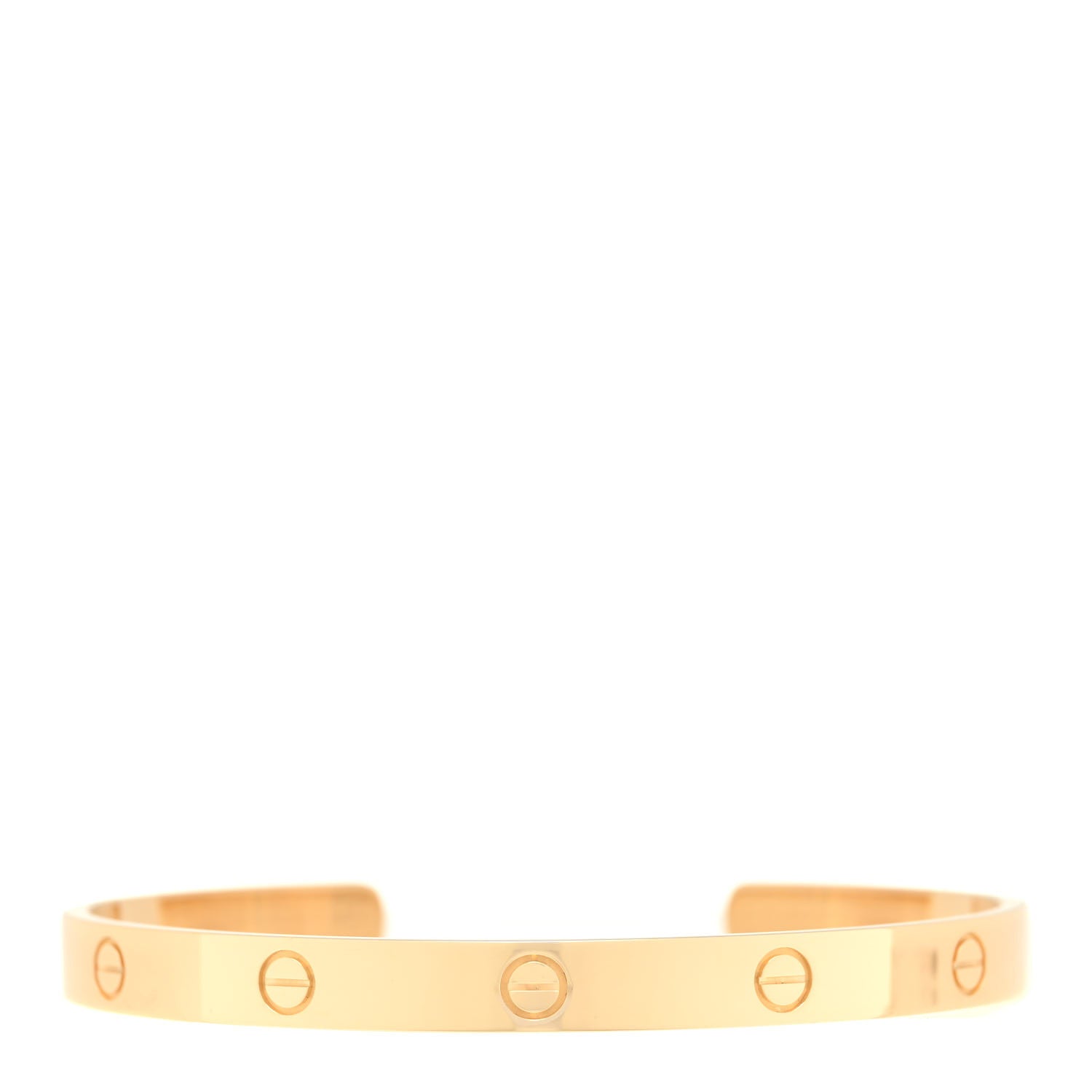 Cartier 18K Yellow Gold LOVE Cuff Bracelet 21 1 of 5