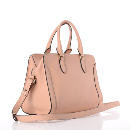 Alexander McQueen Pebbled Calfskin Small Skull Padlock Zip Around Tote Boudoir 4 of 11
