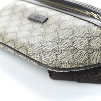 Gucci GG Supreme Monogram Belt Bag Dark Brown 7 of 10